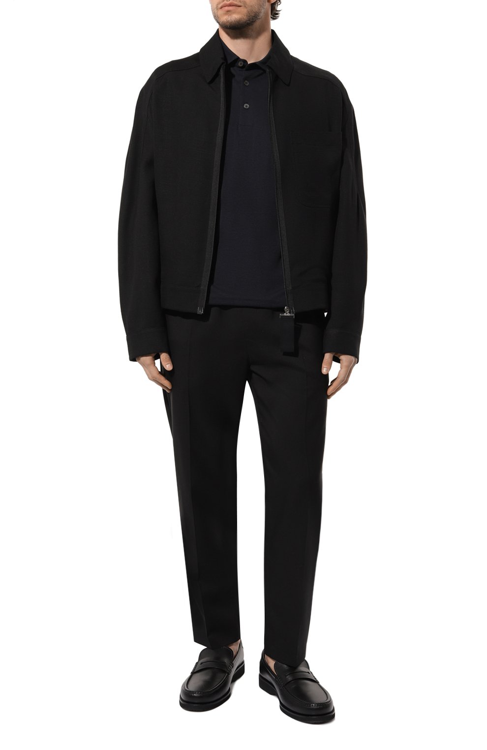 Поло из хлопка и шелка ZEGNA, арт. E8319A5/B773, фото 2