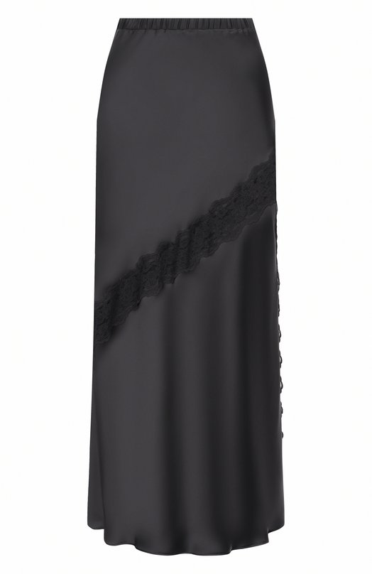 Атласная юбка HUGO 50553545 Чёрный 50553545