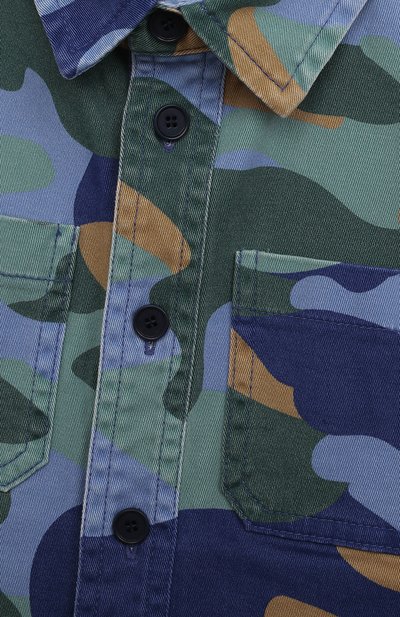 Джинсовая рубашка IL GUFO разноцветного цвета по цене 22600 руб., арт. P22GR176C4085/2A-4A, фото 3 Джинсовая рубашка IL GUFO, арт. P22GR176C4085/2A-4A, фото 3