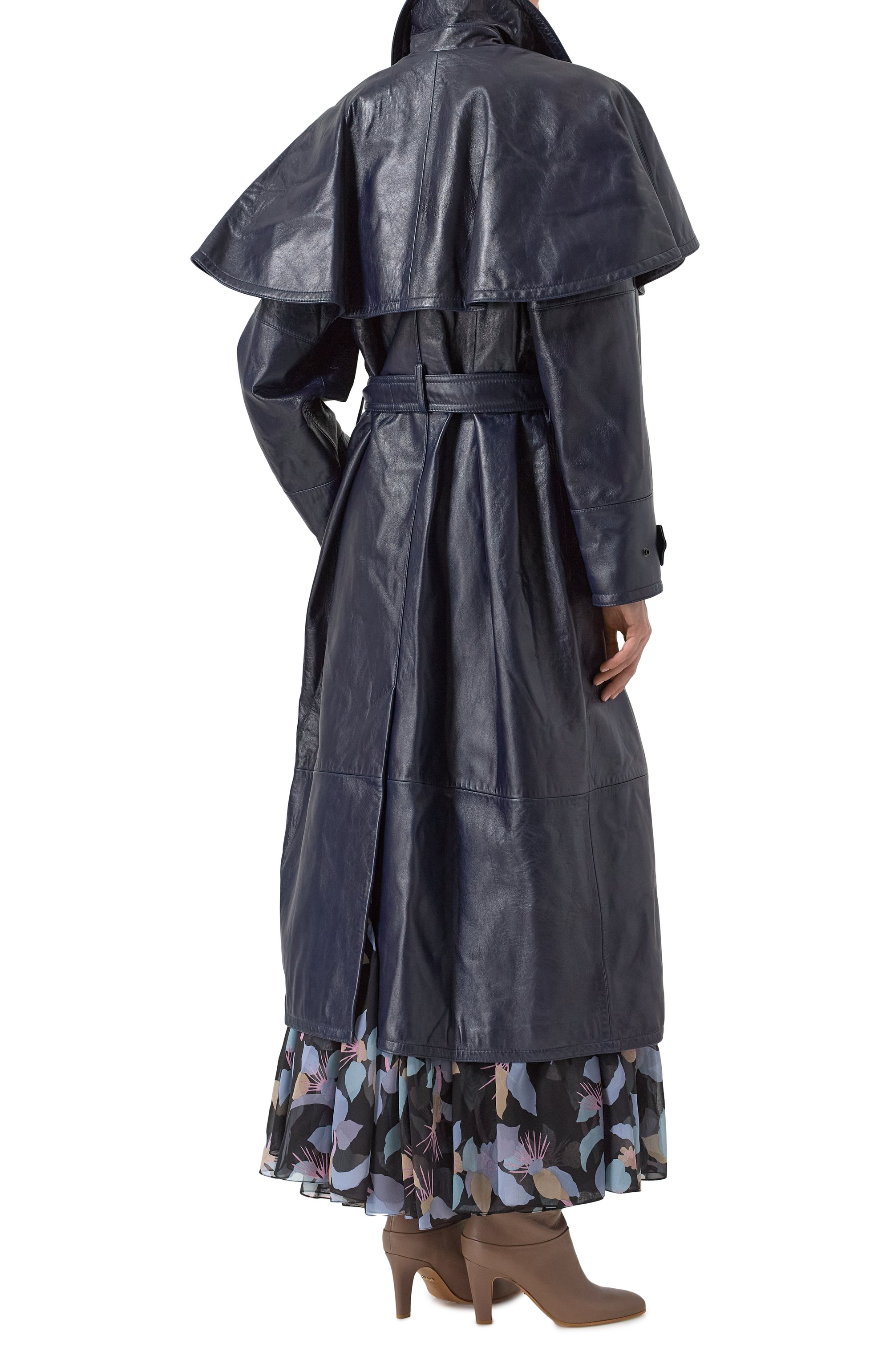 Кожаный тренч CHLOÉ, арт. CHC24WCM10202, фото 4