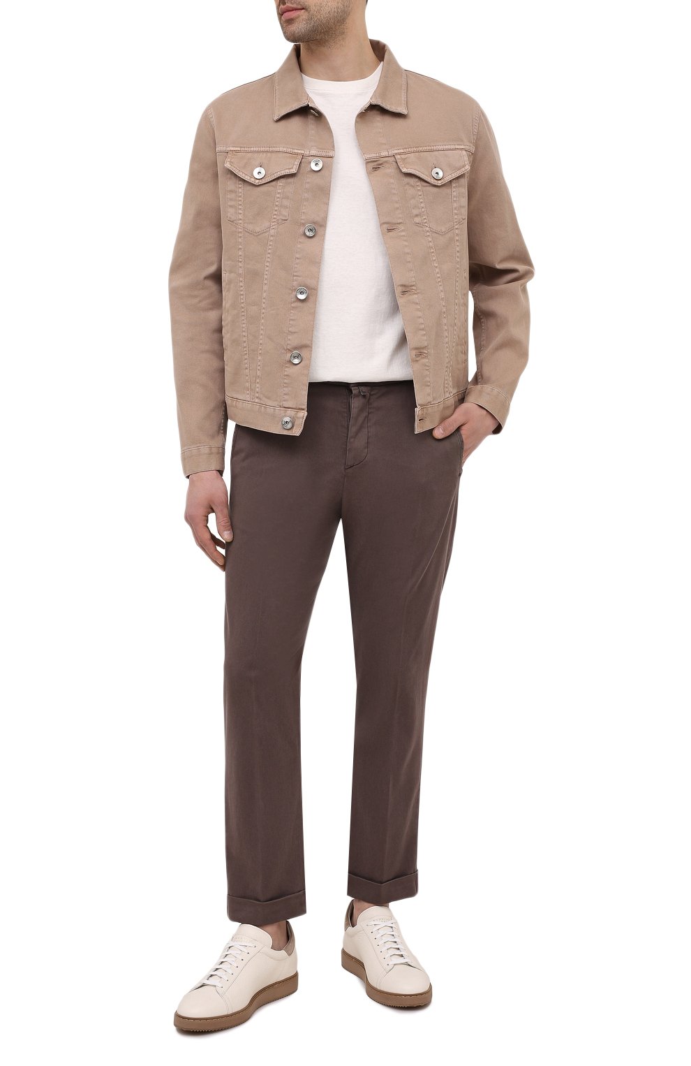 Кожаные кеды BRUNELLO CUCINELLI, арт. MZUALSL229, фото 2