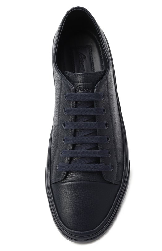 Кожаные кеды Brioni QHM10L/P7731 Синий  QHM10L/P7731 Фото 6