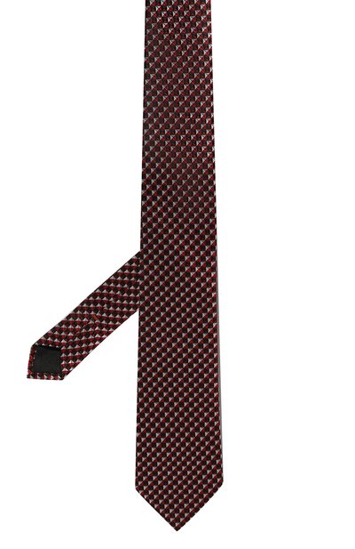 Шелковый галстук ZEGNA бордового цвета по цене 26350 руб., арт. 1P8/Z8D85TA8, фото 3 Шелковый галстук ZEGNA, арт. 1P8/Z8D85TA8, фото 3