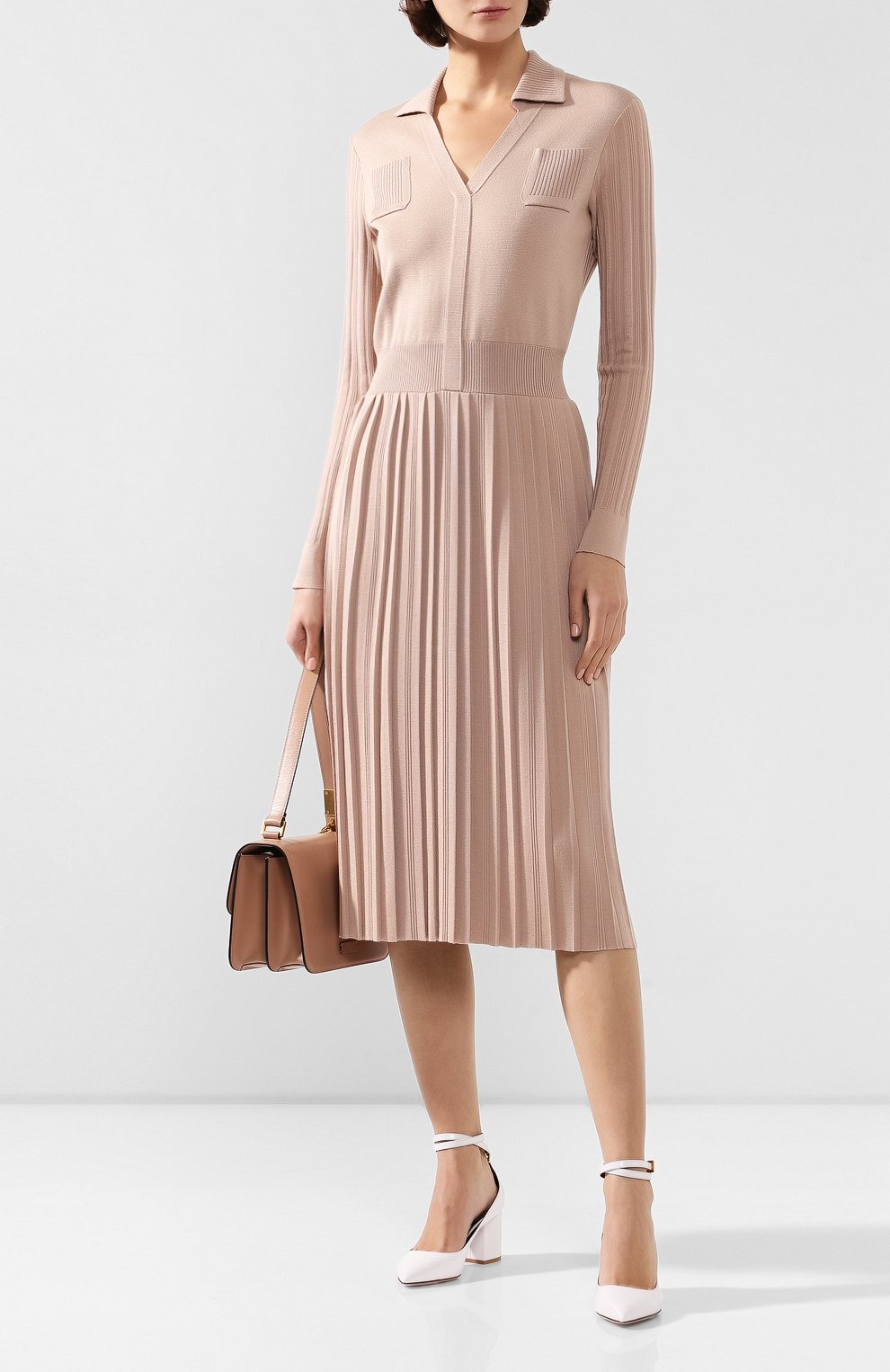 Платье из смеси кашемира и шелка LORO PIANA, арт. FAI6766, фото 2