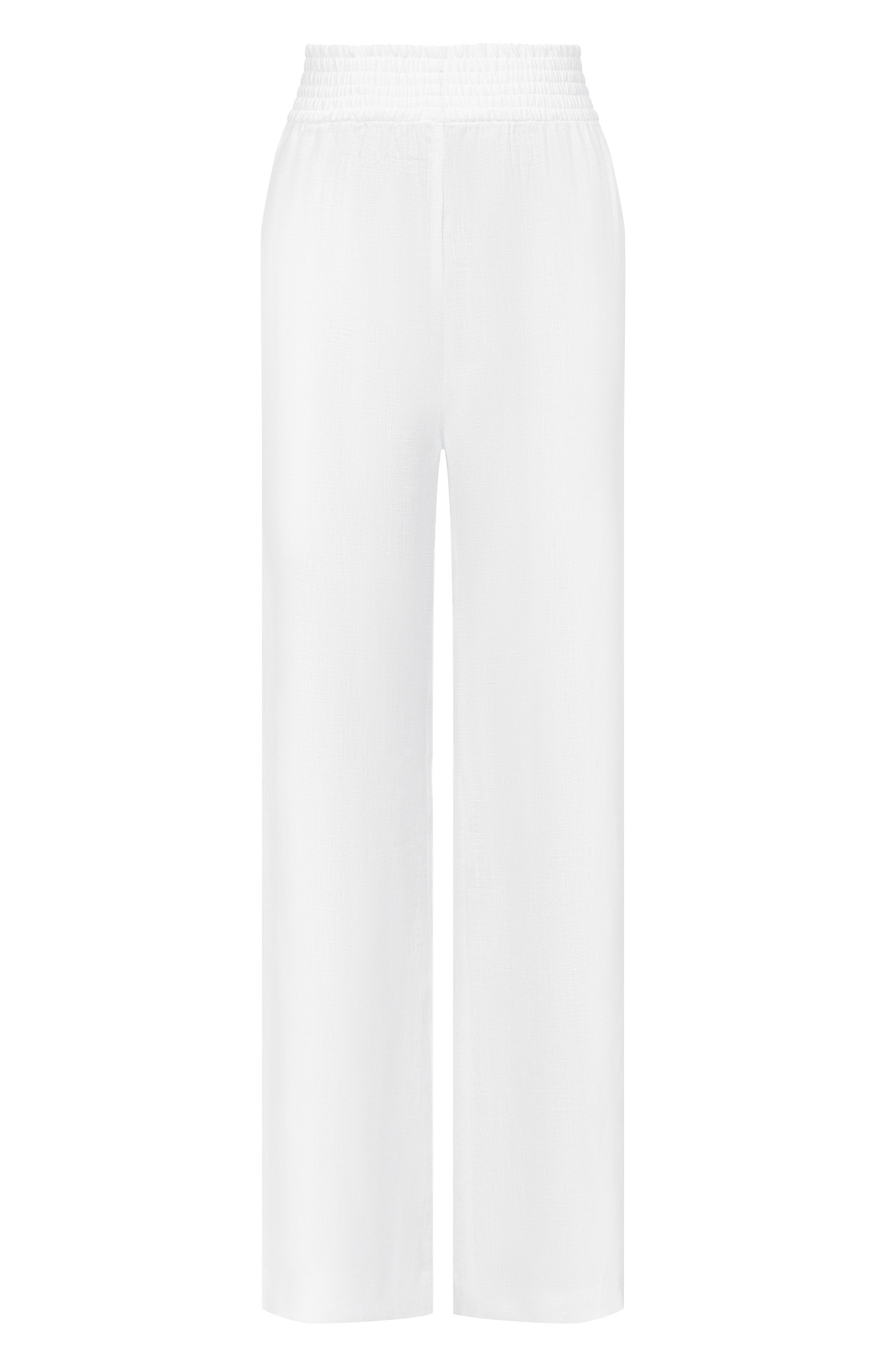 Льняные брюки ERMANNO SCERVINO белого цвета по цене 78300 руб., арт. D484P312ZQR, фото 1 Льняные брюки ERMANNO SCERVINO, арт. D484P312ZQR, фото 1