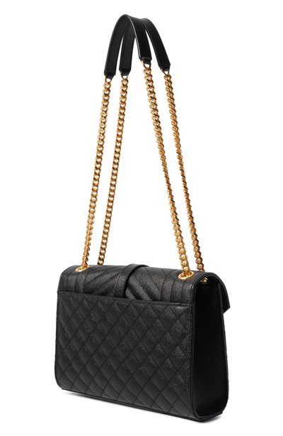 Сумка monogram envelope medium SAINT LAURENT черного цвета по цене 385000 руб., арт. 600185/B0W91, фото 4 Сумка monogram envelope medium SAINT LAURENT, арт. 600185/B0W91, фото 4
