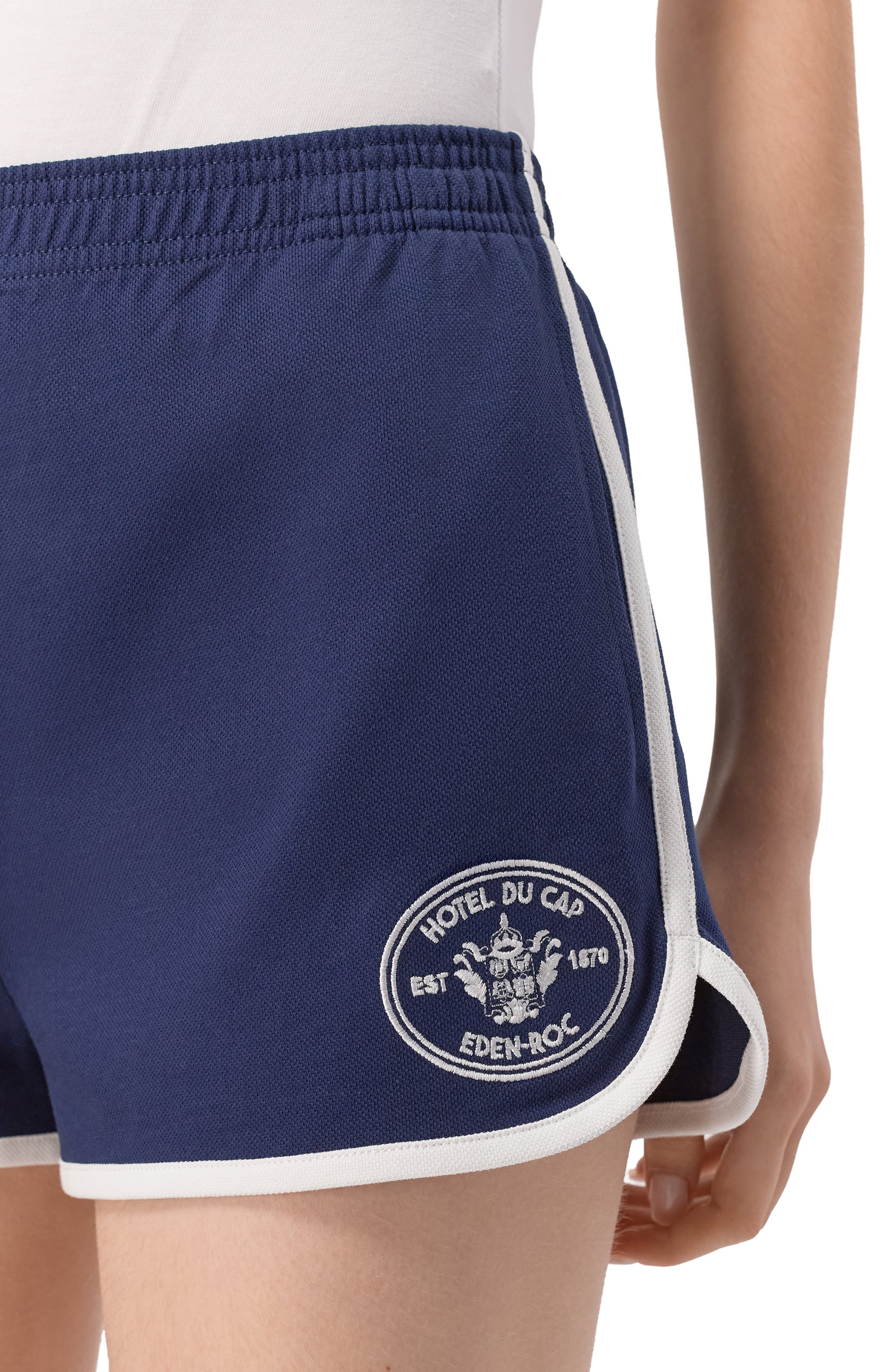 Хлопковые шорты sporty & rich x hotel du cap-eden-roc SPORTY AND RICH, арт. SH05060666BL107, фото 5