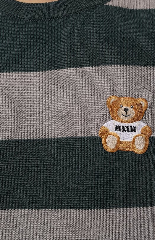 Шерстяной свитер Moschino Разноцветный, фото 5