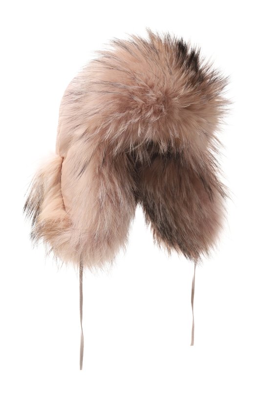 Меховая шапка-ушанка Саша из лисы FurLand 0107609610010600143 Розовый 0107609610010600143