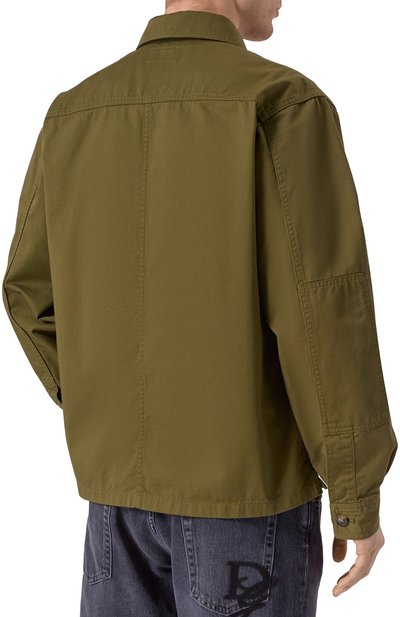 Хлопковая куртка-рубашка SAINT LAURENT, арт. 816396/Y03JC, фото 4