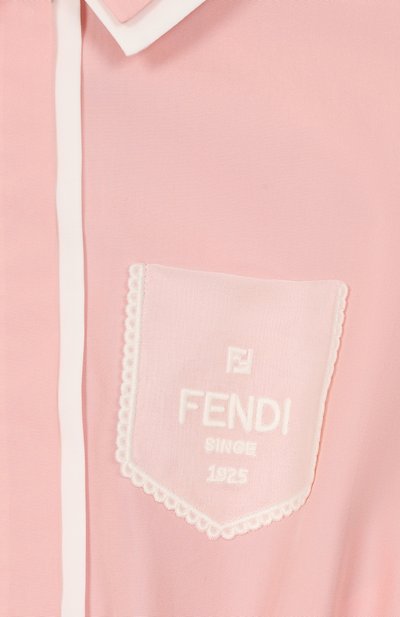 Хлопковое платье FENDI розового цвета по цене 79850 руб., арт. JFB865/AEXZ_001, фото 3 Хлопковое платье FENDI, арт. JFB865/AEXZ_001, фото 3