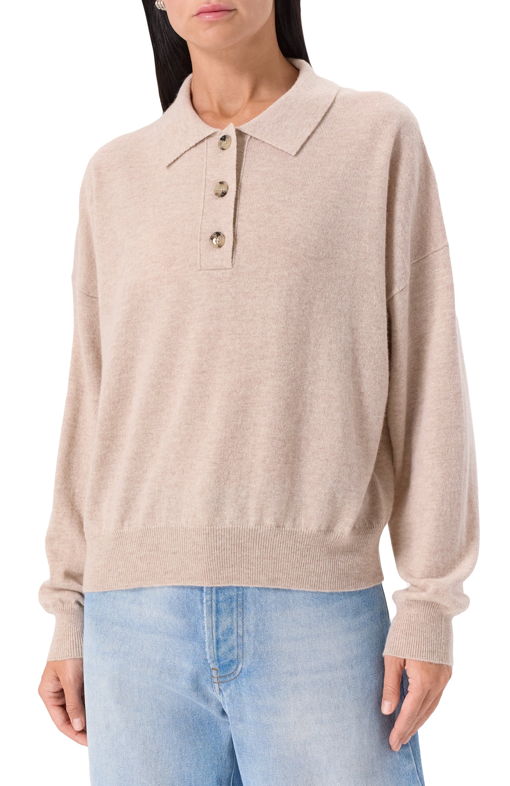 Поло из шерсти и кашемира ALLUDE, арт. 255/17653, фото 3