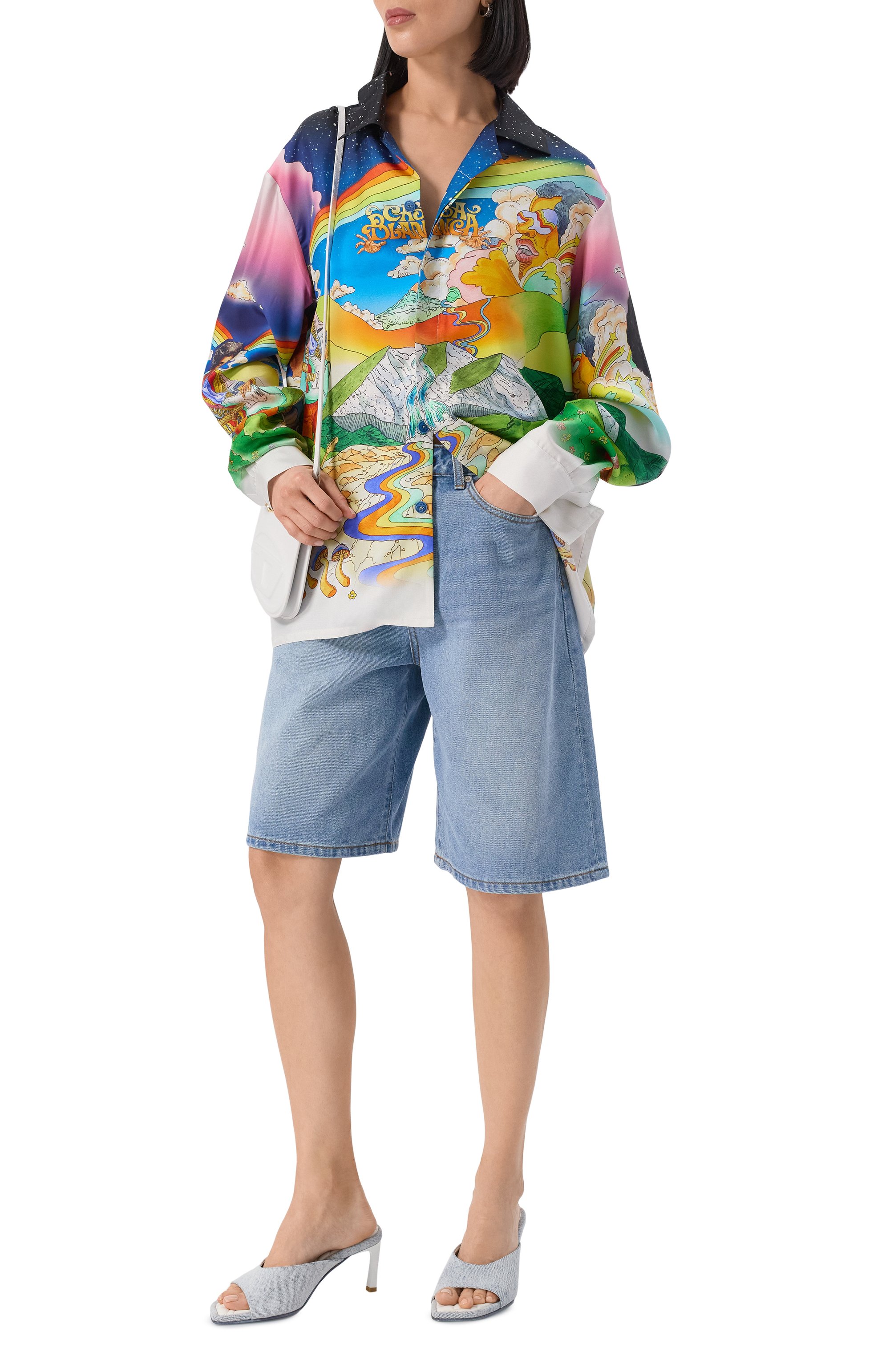 Шелковая рубашка CASABLANCA, арт. U-WS25-SH-006-07, фото 2