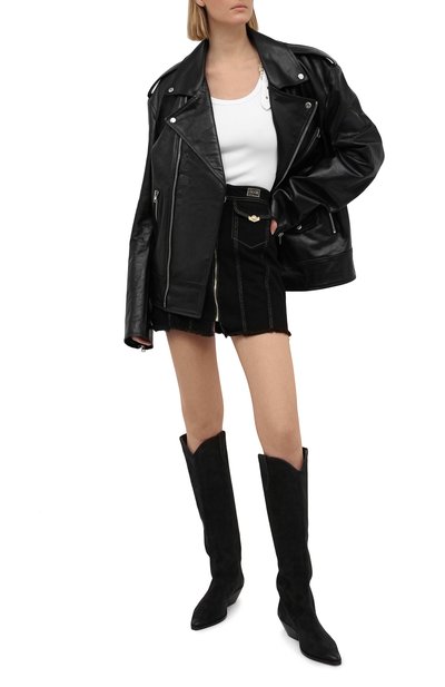 Топ VERSACE JEANS COUTURE белого цвета по цене 22650 руб., арт. D3HWA651-WDP621/10615, фото 2 Топ VERSACE JEANS COUTURE, арт. D3HWA651-WDP621/10615, фото 2