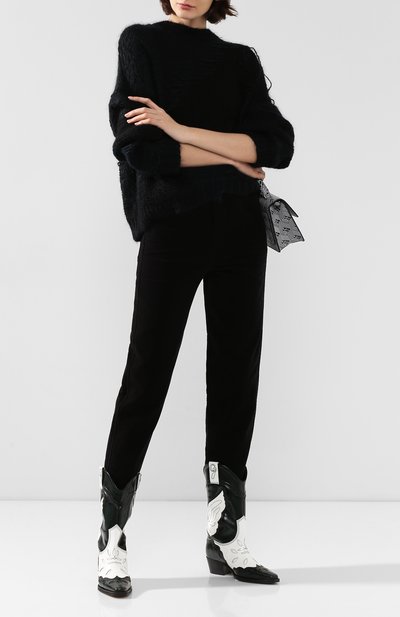 Хлопковые брюки ISABEL MARANT черного цвета по цене 42450 руб., арт. PA1466-19H014I/DEB0RA, фото 2 Хлопковые брюки ISABEL MARANT, арт. PA1466-19H014I/DEB0RA, фото 2