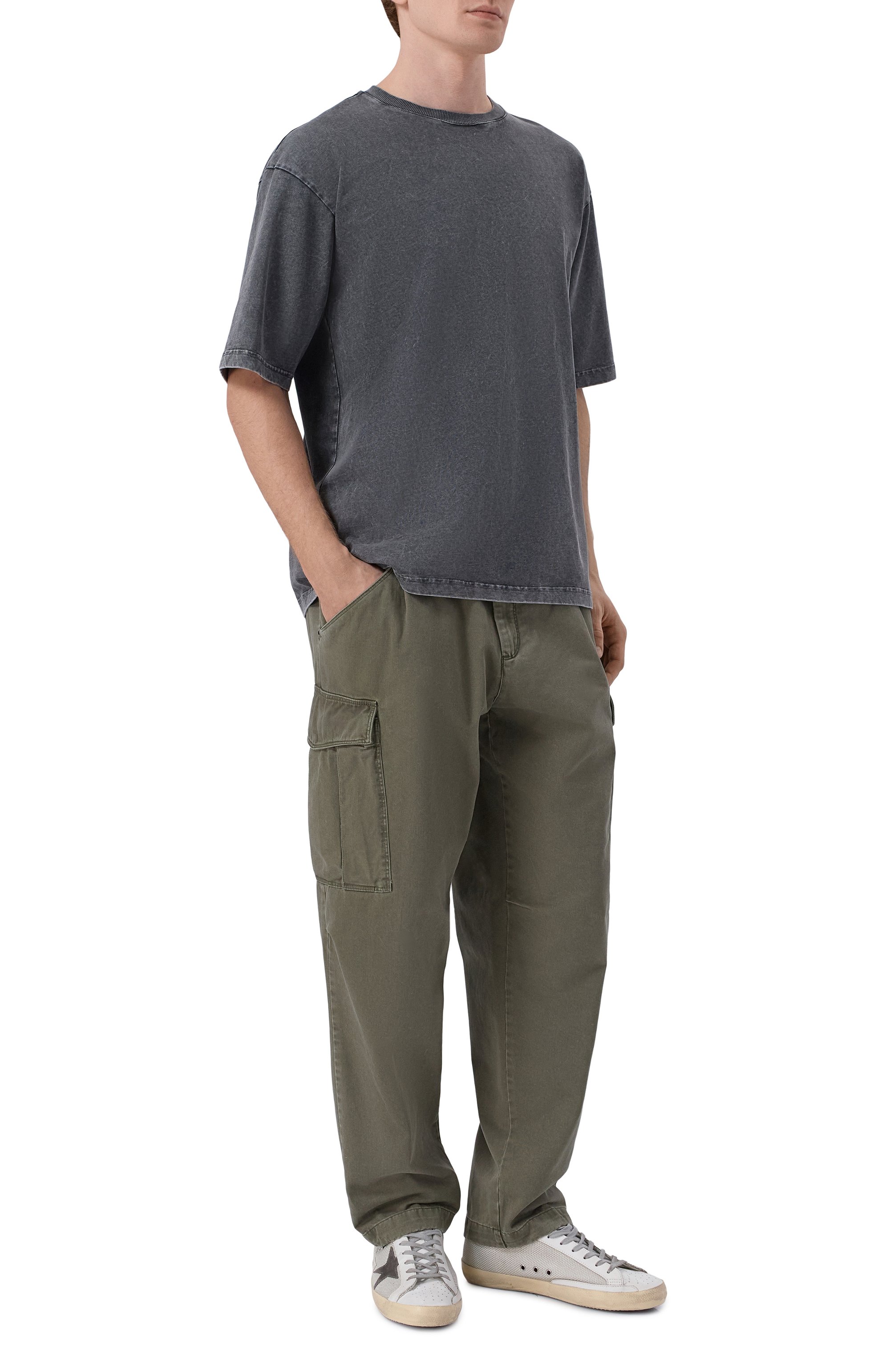 Хлопковая футболка WHITE SAND темно-серого цвета по цене 13600 руб., арт. 26SU40/650-DT, фото 2 Хлопковая футболка WHITE SAND, арт. 26SU40/650-DT, фото 2