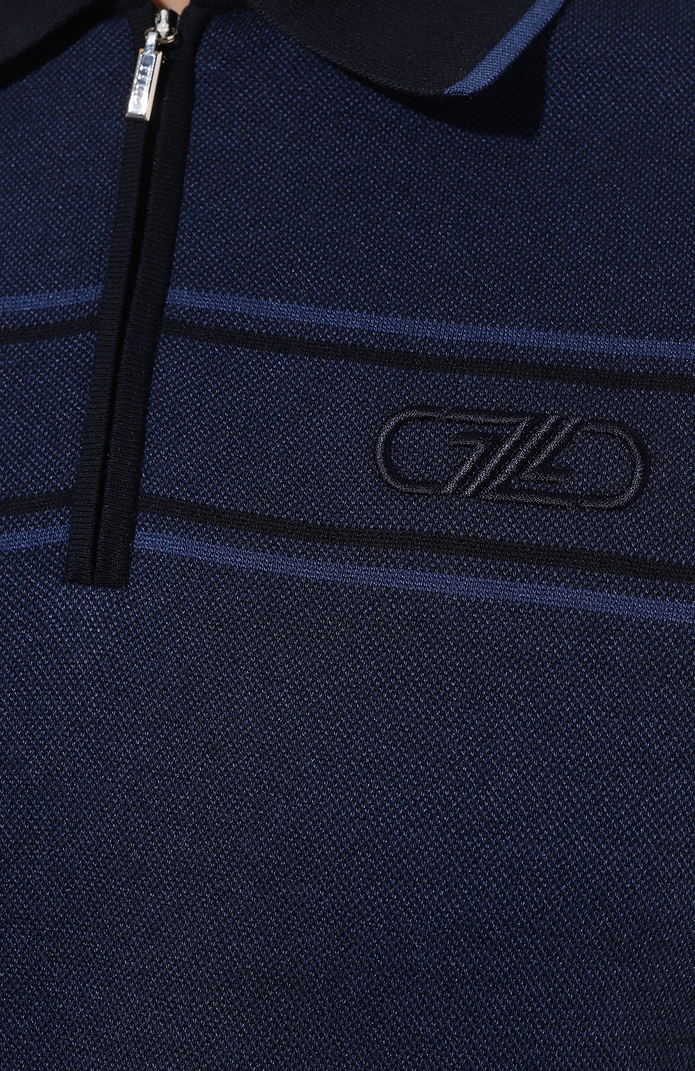 Поло из хлопка и шелка ZILLI, арт. MBZ-PZ032-TW0T1/MC01, фото 5