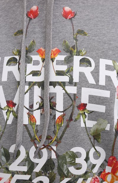 Хлопковое худи BURBERRY, арт. 8037542, фото 5