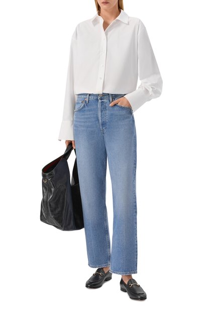 Кожаные лоферы jordaan GUCCI черного цвета по цене 134500 руб., арт. 786016/AADCW, фото 3 Кожаные лоферы jordaan GUCCI, арт. 786016/AADCW, фото 3