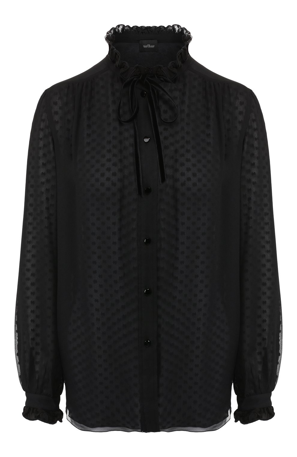 Шелковая блузка MARC JACOBS (THE) черного цвета по цене 58400 руб., арт. M4008437, фото 1 Шелковая блузка MARC JACOBS (THE), арт. M4008437, фото 1