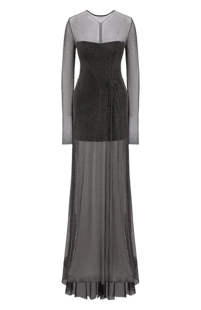 Женское платье с отделкой стразами YANA DRESS, арт. 1-23/2-388-НС905