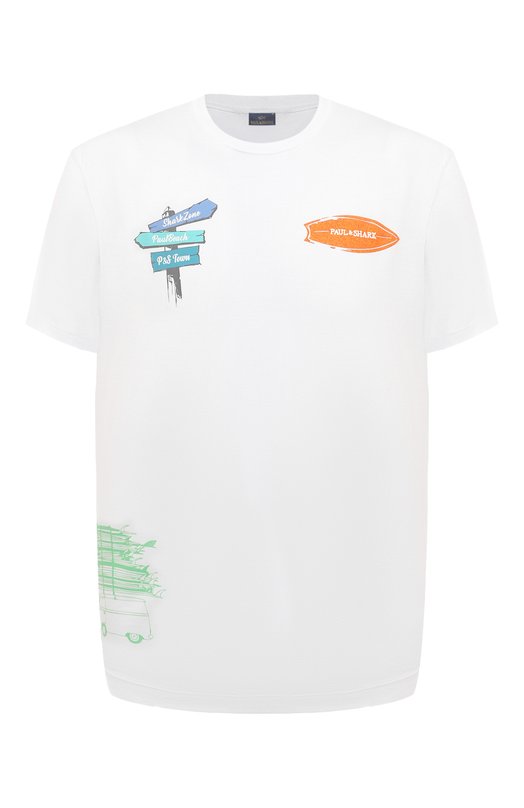 

Хлопковая футболка Paul&Shark, Белый