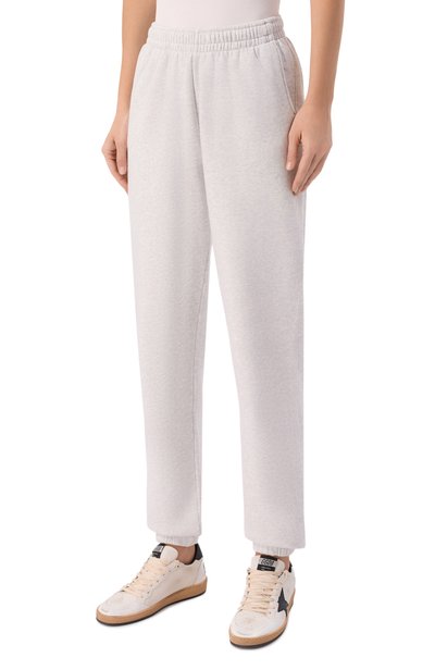 Хлопковые джоггеры SPORTY AND RICH светло-серого цвета по цене 27900 руб., арт. PA08784300GY03, фото 3 Хлопковые джоггеры SPORTY AND RICH, арт. PA08784300GY03, фото 3