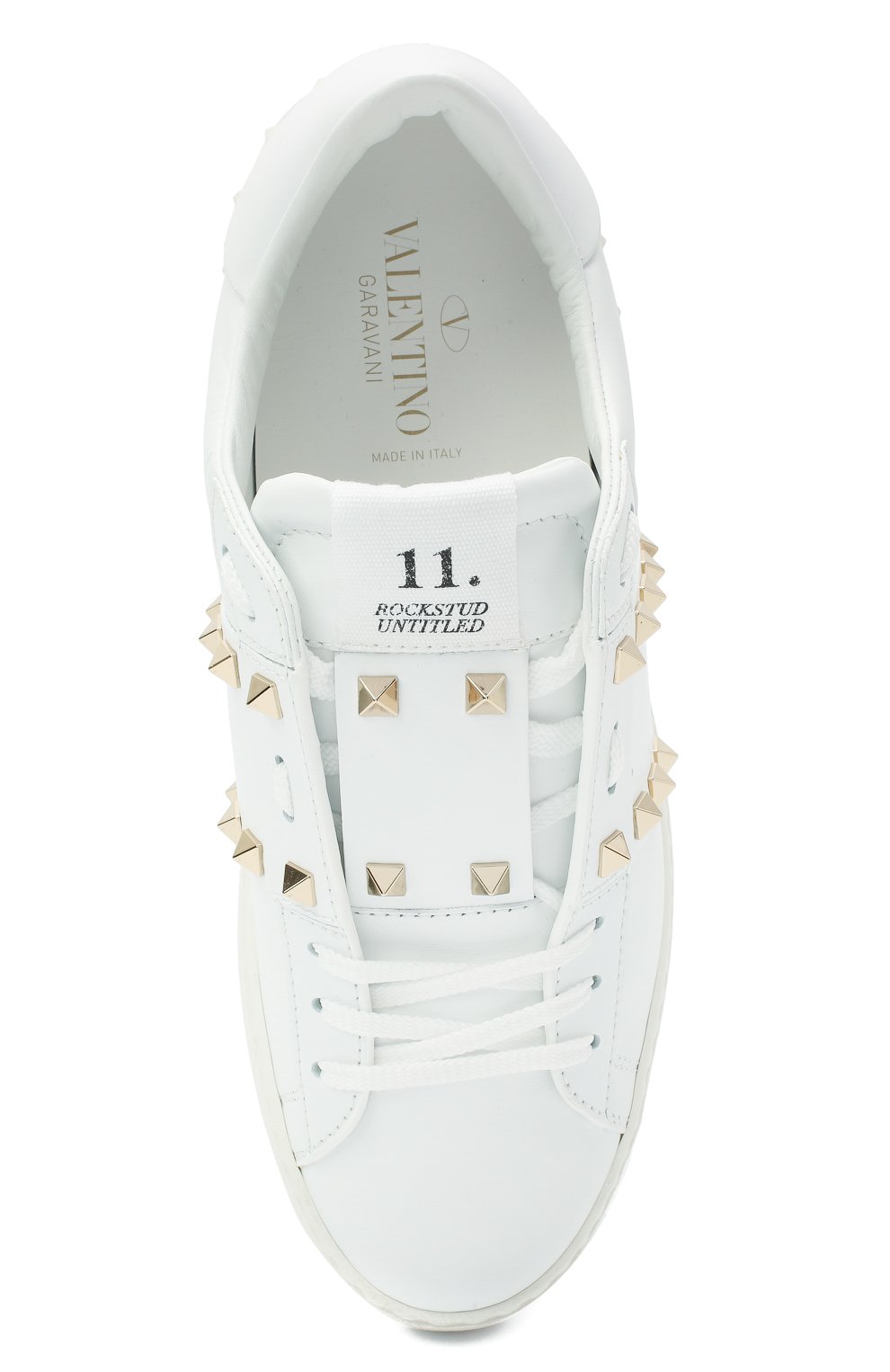 Кожаные кеды rockstud untitled VALENTINO, арт. ZW2S0A01/BHS, фото 5