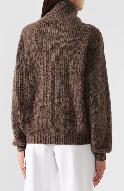 Свитер ISABEL MARANT ETOILE коричневого цвета по цене 33850 руб., арт. PU1109-19A064E/MYCLAN, фото 4 Свитер ISABEL MARANT ETOILE, арт. PU1109-19A064E/MYCLAN, фото 4
