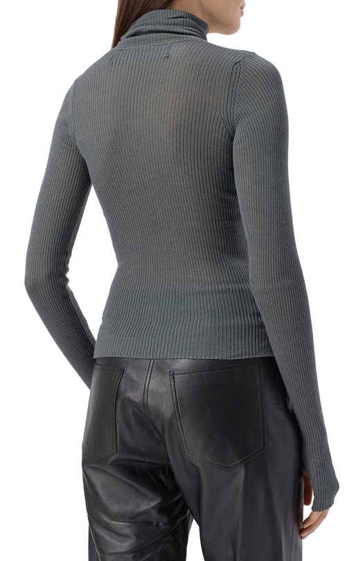 Водолазка из кашемира и шелка Isabel Benenato DK106F25 Серый  DK106F25 Фото 4