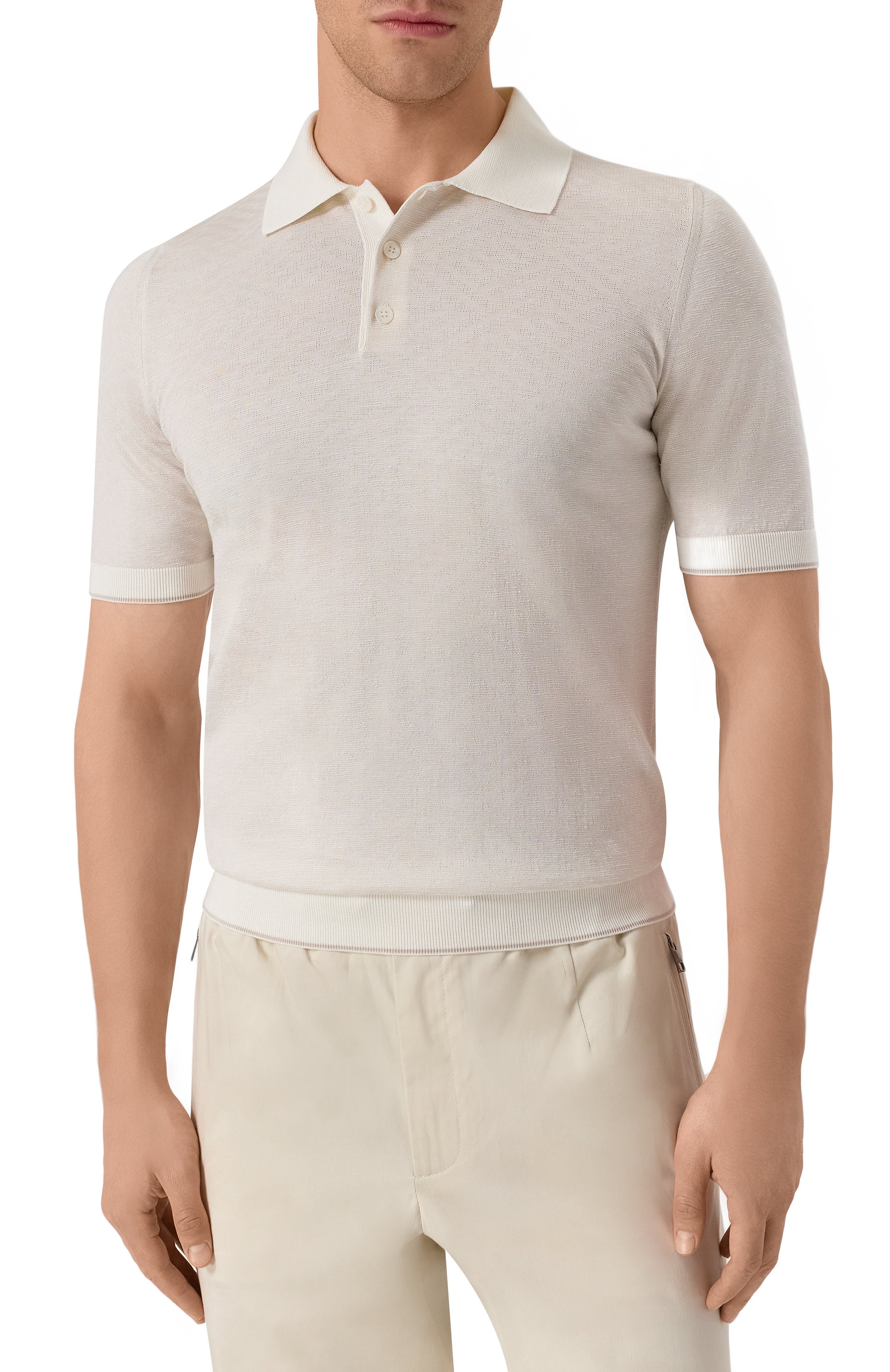 Поло из шелка и хлопка ZILLI, арт. KBP002M0164VFAF00, фото 3