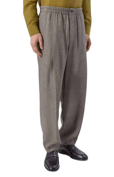 Брюки изо льна и шелка GIORGIO ARMANI, арт. GM002253/TE20785, фото 3