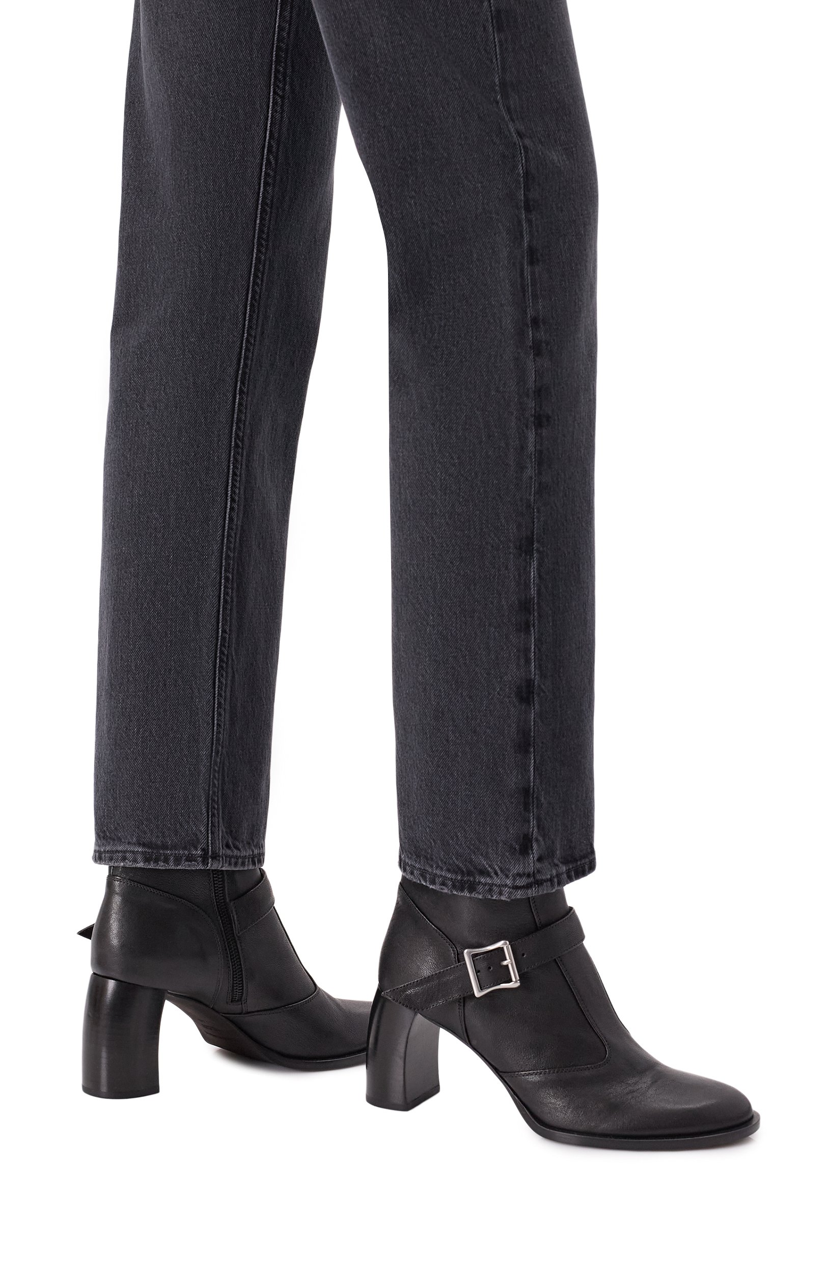 Кожаные ботильоны klarissa ANN DEMEULEMEESTER, арт. B0014400/LT183, фото 2