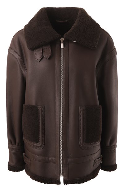 Женская дубленка из овчины MVST, арт. 33478