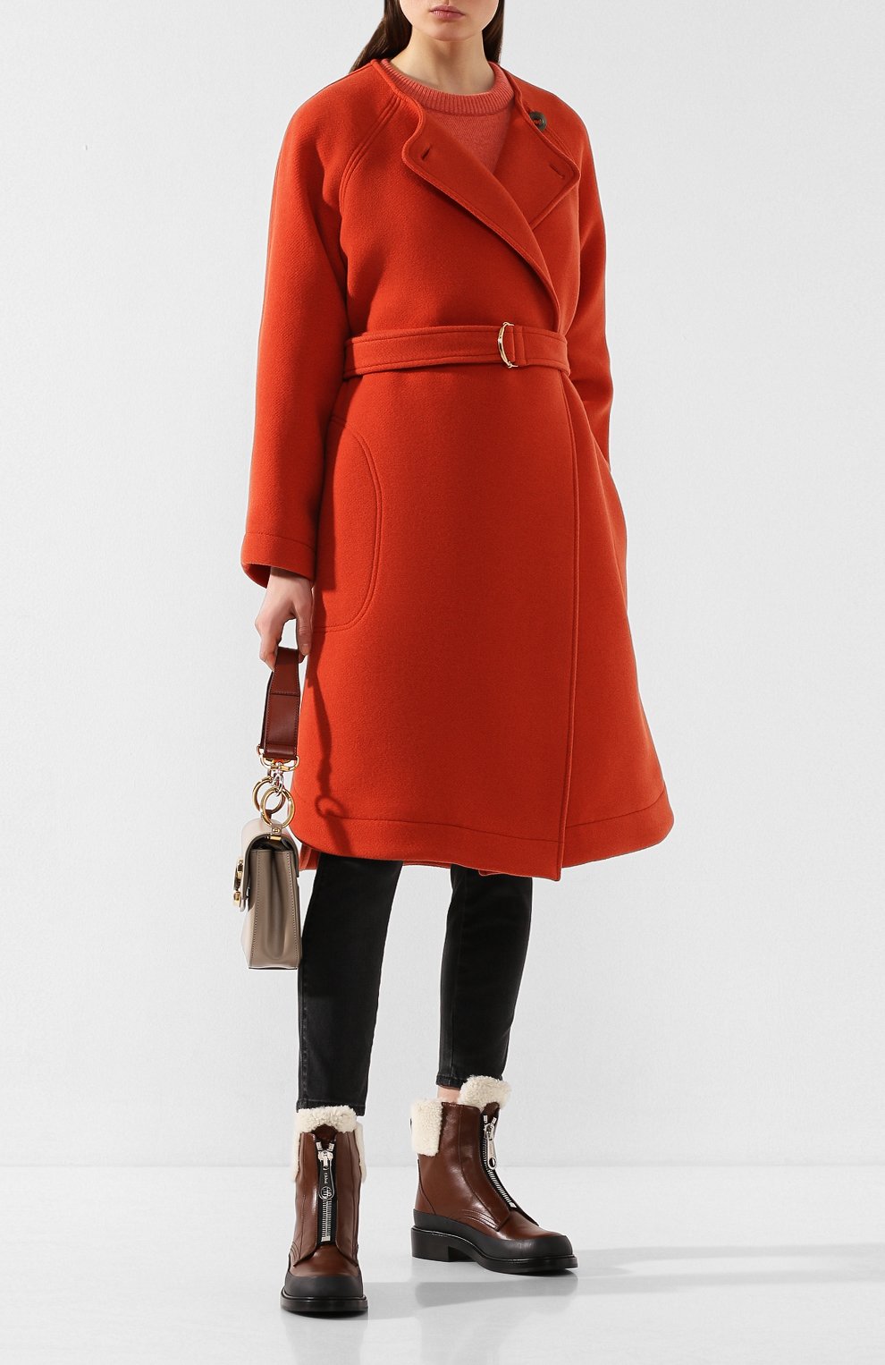 Кожаные ботинки roy CHLOÉ, арт. CHC19W255H5, фото 2