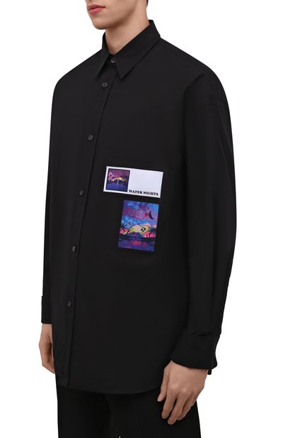 Хлопковая рубашка VALENTINO, арт. XV3ABH4882B, фото 3