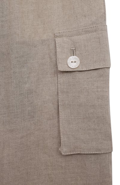 Льняные брюки-карго DOLCE & GABBANA, арт. L44P42/FU4LG, фото 3