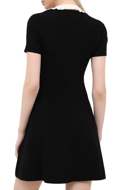 Платье REDVALENTINO черного цвета по цене 45850 руб., арт. UR3KD00T/58N, фото 4 Платье REDVALENTINO, арт. UR3KD00T/58N, фото 4