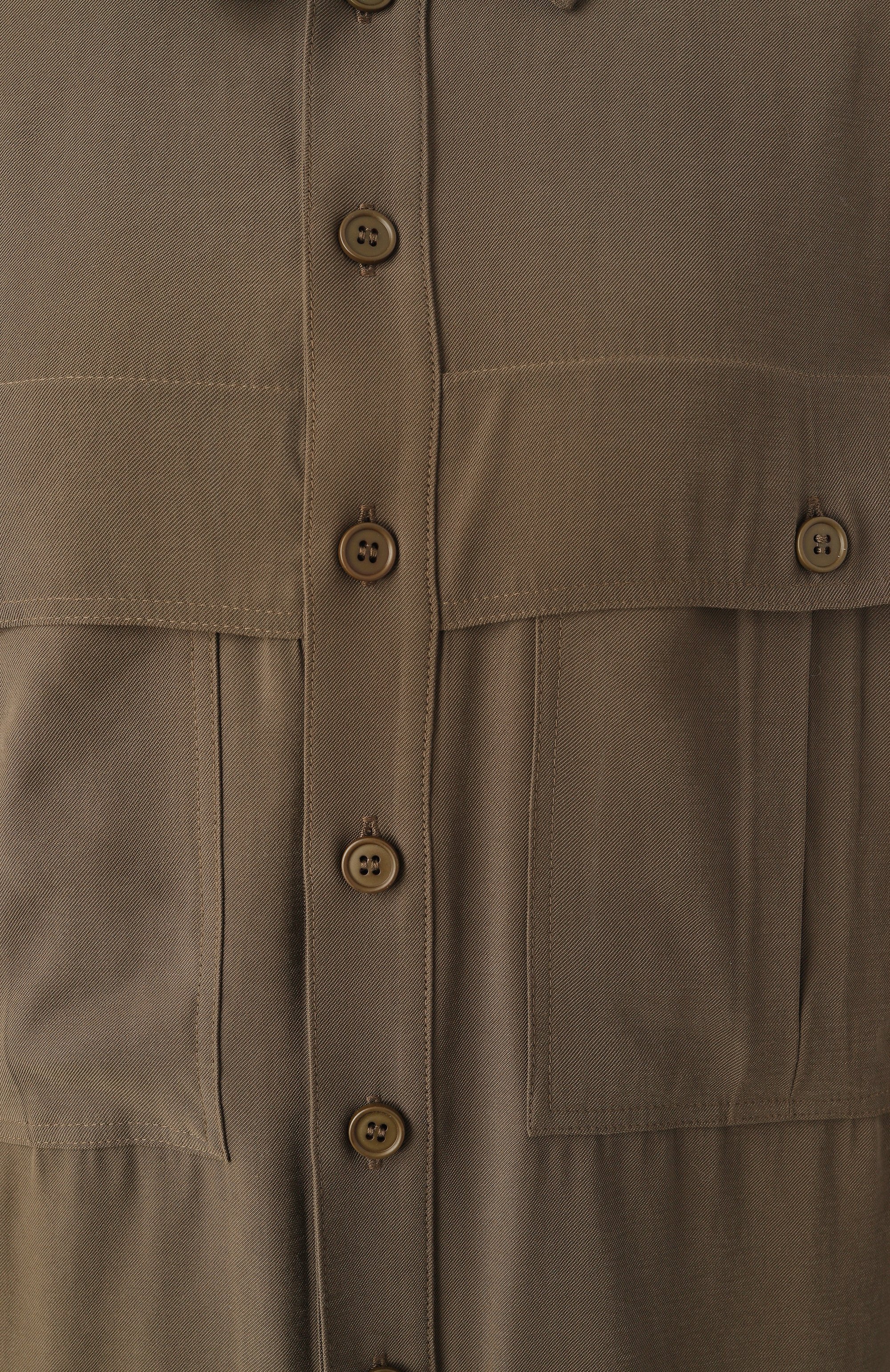 Рубашка из вискозы THE ANDAMANE хаки цвета по цене 39950 руб., арт. T170919A/TNV121, фото 6 Рубашка из вискозы THE ANDAMANE, арт. T170919A/TNV121, фото 6