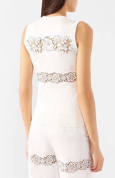 Топ из смеси шелка и хлопка DOLCE & GABBANA, арт. FX360T/JASFF, фото 4