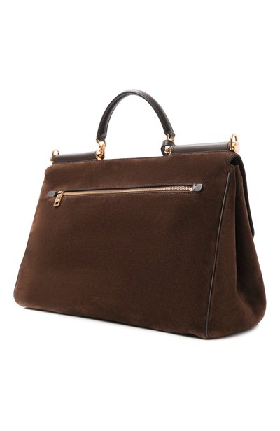 Сумка my sicily large DOLCE & GABBANA коричневого цвета по цене 368500 руб., арт. BB7814/B0903, фото 4 Сумка my sicily large DOLCE & GABBANA, арт. BB7814/B0903, фото 4