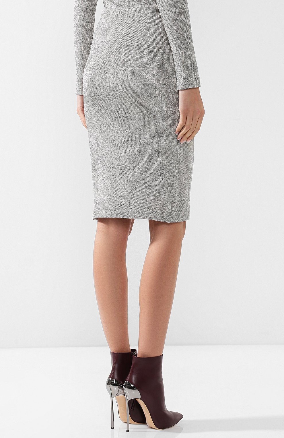 Вязаная юбка-карандаш из смеси кашемира и вискозы RALPH LAUREN, арт. 290720018, фото 4