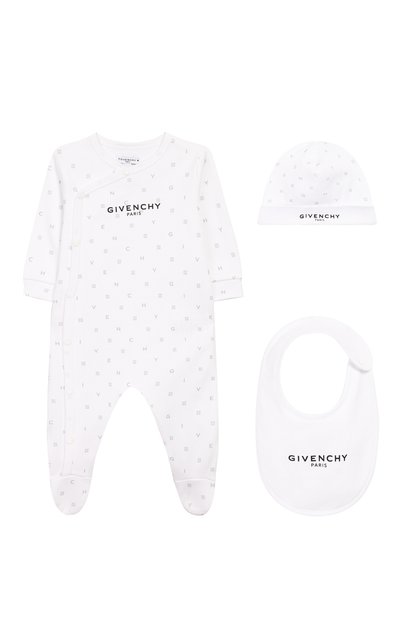 Комплект из 3-х предметов GIVENCHY белого цвета по цене 21200 руб., арт. H98075, фото 1 Комплект из 3-х предметов GIVENCHY, арт. H98075, фото 1