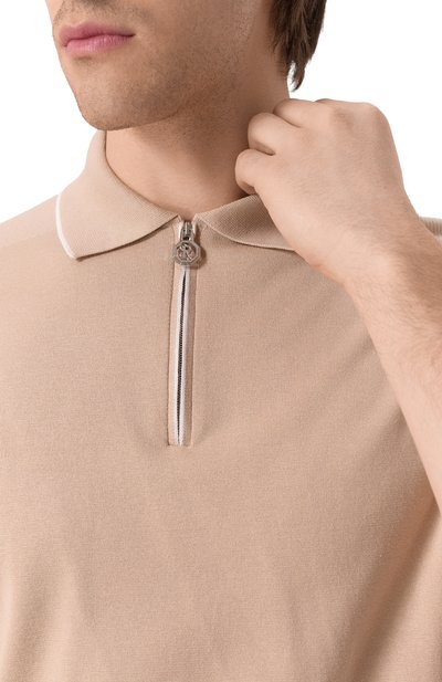 Поло из хлопка и шелка STEFANO RICCI, арт. K616580P31/R25104, фото 5