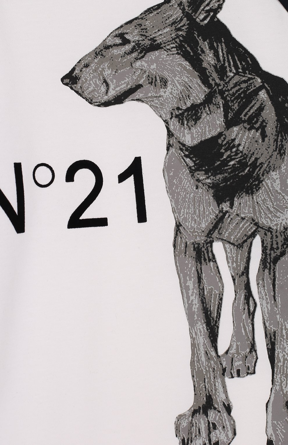 Хлопковый лонгслив с принтом N21, арт. 27 X/Y766/5448/34-44, фото 3