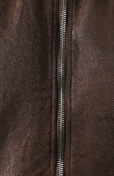 Кожаный бомбер RICK OWENS коричневого цвета по цене 184500 руб., арт. RP20S1728/LBRM, фото 5 Кожаный бомбер RICK OWENS, арт. RP20S1728/LBRM, фото 5