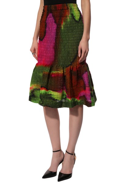 Хлопковая юбка DRIES VAN NOTEN разноцветного цвета по цене 108500 руб., арт. 221-030841-4125, фото 3 Хлопковая юбка DRIES VAN NOTEN, арт. 221-030841-4125, фото 3