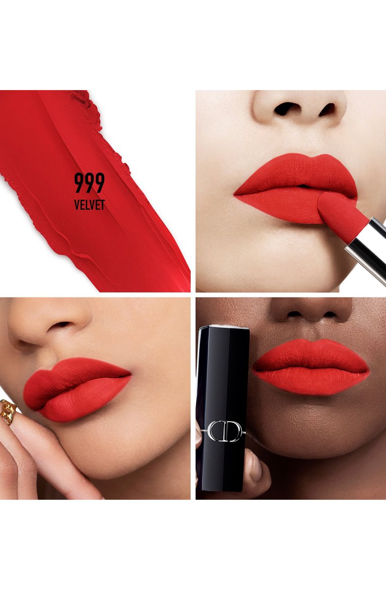 Помада для губ с вельветовым финишем rouge dior, оттенок 999 (3,5g) DIOR, арт. C035600999, фото 1
