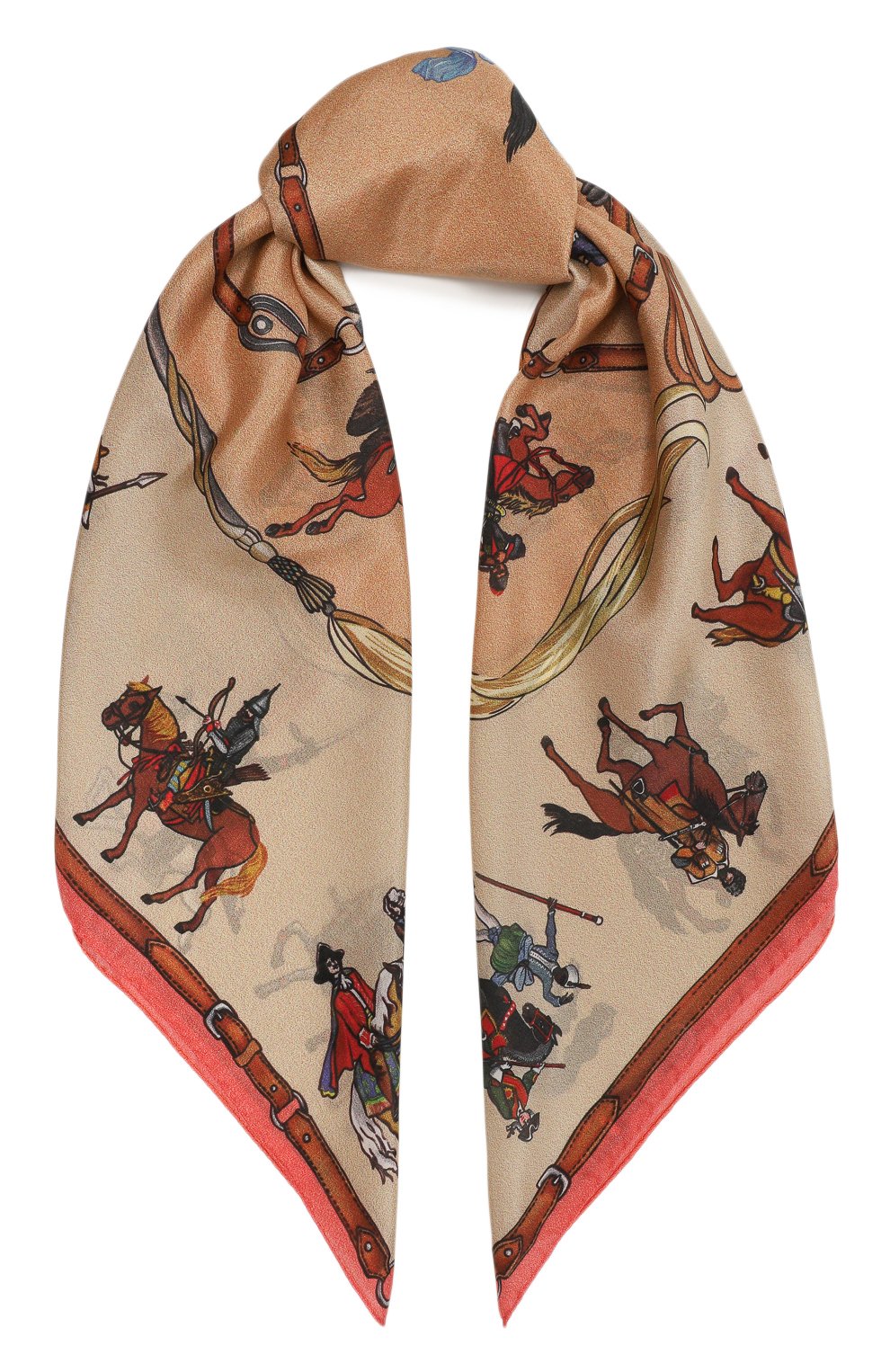 Шелковый платок всадники GOURJI, арт. 91126937/6285172, фото 1