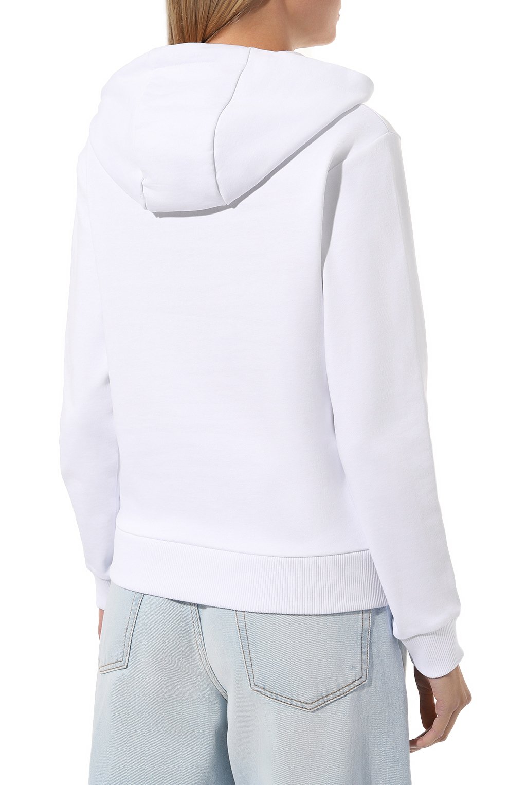 Хлопковое худи TRUSSARDI белого цвета по цене 16900 руб., арт. 56F00256-1T006303, фото 4 Хлопковое худи TRUSSARDI, арт. 56F00256-1T006303, фото 4